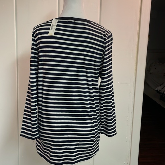 J Crew long sleeve top. Beaded detail - Picture 3 of 5